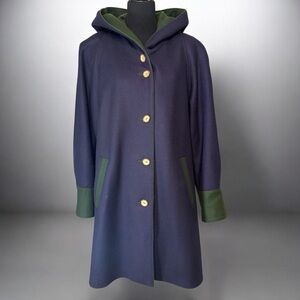 VINTAGE WOLFSTAEDTER LODEN WOOL WALL COAT SIZE 38 (APPROX US 8–10)